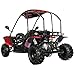 X-PRO Talon 125cc Go Kart with 3-Speed Semi-Automatic Transmission w/Reverse, LED Headlights, Big 18