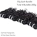 Brazilian Water Wave 4 Bundles 8 Inch 50g/pc For Women Wet And Wavy Human Hair Weave 10A Grade 100% Unprocessed Real Virgin Remy Natural Black Color