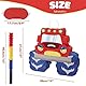 WERNNSAI Monster Truck Pinata – Monstertruck Geburtstags Piñata Deko Junge Kindergeburtstag Auto Pinata mit Augenbinde Stab Geburtstag Party Dekoration Coole Spielzeugauto Partyspiele Geschenk Zubehör