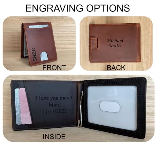 Personalized-Minimalist-Wallet-For-Men-Custom-Engraved-Slim-Wallet-Customized-Monogram-Leather-Wallet-Gift-For-Fathers-Day-Him-Husband-Boyfriend-Dad-Son-Anniversary-Graduation-Birthday-CINNAMON