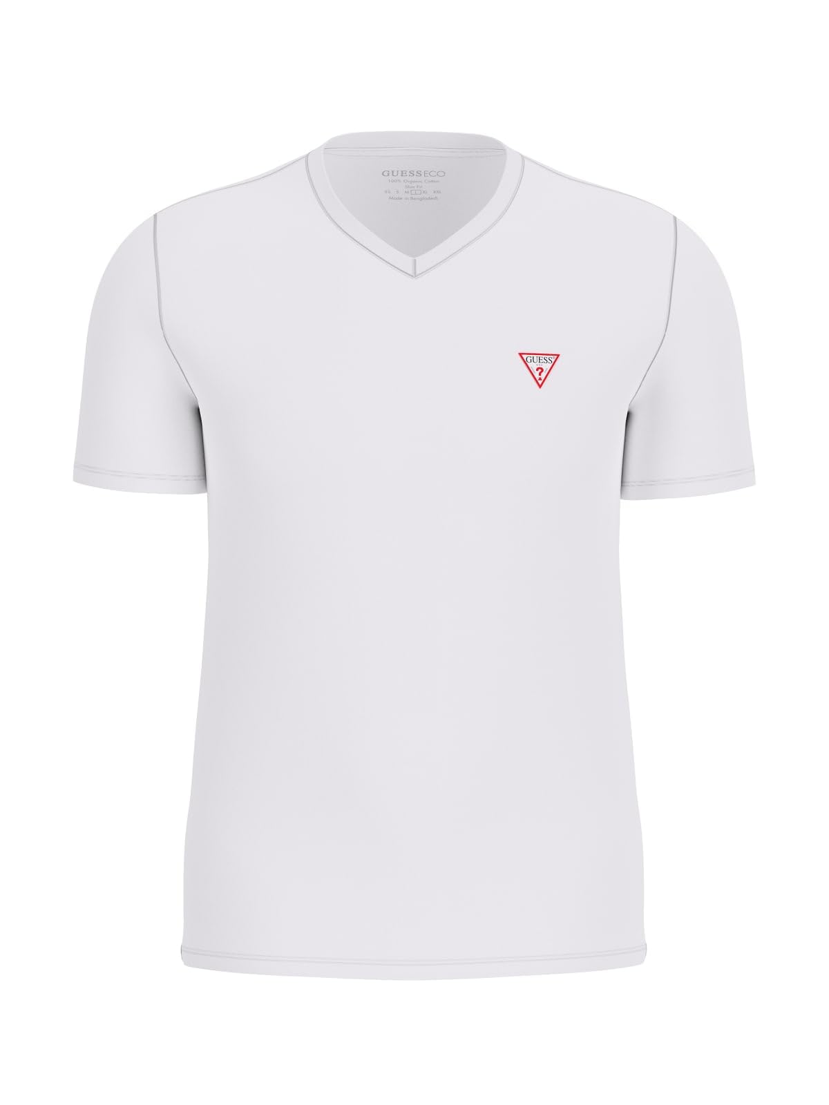 Guess Blanc V-Neck T-Shirt Core
