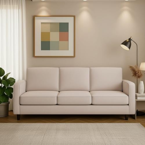 Image of The MM Furniture store Premium Fabric Sofa - Champagne (3 Seater)