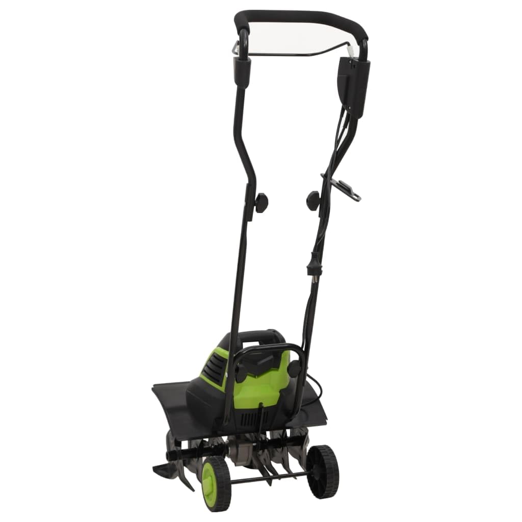 Mangloder - Fresa de jardín eléctrica de 1500 W con 6 cuchillas, azada de acero, 45,5 cm de ancho de trabajo, 24 cm de profundidad, cultivador para huertos, cultivador y cuidado del jardín, color