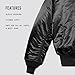 Alpha Industries Men's Ma-1 Flight Jacket,Black,2x