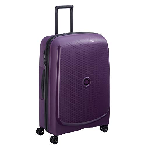 DELSEY PARIS - BELMONT PLUS - Valise trolley rigide - 4 doubles roues, 76 Cm - Violet