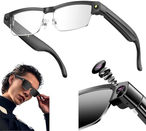 8MP Óculos Com Câmera, Óculos Inteligentes Com IA Com Tradução Em...