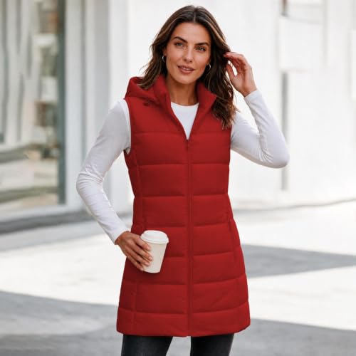 Vests for Women Soft Lightweight Zip up Sleeveless Quilted Vest - image 3