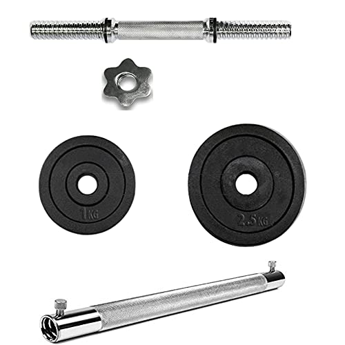 Image of Amazon Brand - Symactive Adjustable Dumbbell with 2 in 1 Connector, 15 Kg