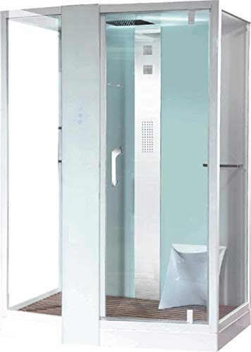 Dampfdusche „Florence“ Weiß Dampf Dusche, Duschkabine, Dampfbad, Duschtempel, Dampfsauna, Sauna