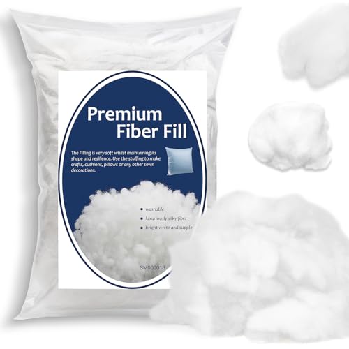 Image of Bupete 1.9lb /31.7oz Polyfill Stuffing, (1.8oz~4.18lb) Pillow Stuffing | Pillow Filling Stuffing for Couch Pillows, Stuffing for Pillows, Fiber Filling Stuffing, Polyester Fiberfill Stuffing