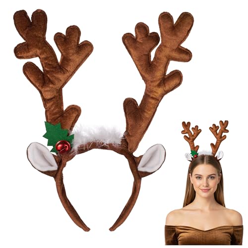 Balinco Rentier Haarreif mit Geweih und Ohren für Erwachsene und Kinder...