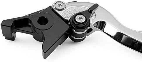 CNC Adjustable Blade Brake Clutch Levers for Kawasaki ZX6R/636 2007-2016 ZX10R 2006-2015 Z1000SX/NINJA 1000/Tourer 2011-2016 Z1000 2007-2016 Z750R 2011-2012 Silver