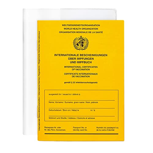 Impfpass Impfausweis mit Hülle Schutzhülle [1 Stück] Impfbuch...