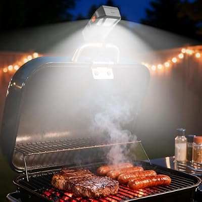 Grill Light for Blackstone Griddle & Weber Grill, Coinicxcel Rechargeable LED BBQ Lights for Outdoor Grill with 160°Beam 2-Level Brightness Auto On/Off for Blackstone Griddle Accessories Gifts for Men