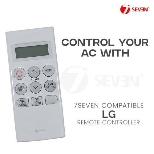 Image of 7SEVEN Compatible of Lg Ac Remote Original AKB73756203 Model 114 Suitable for Lg Air Conditioner and Refrigeration Make Sure Replicate Genuine Remote Exactly