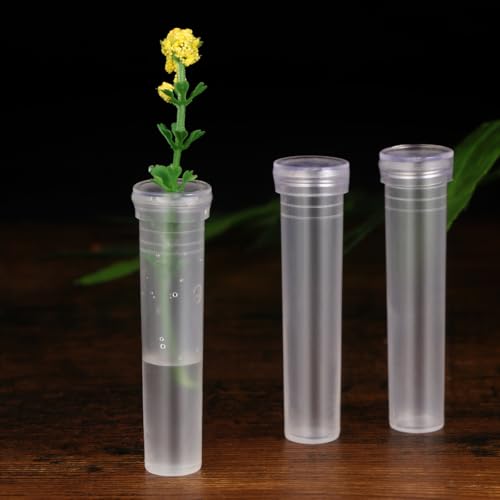 Healeved 50pcs Flower Water Storage Tube Plastic Tube for Watering Plants While Away Flower for Florist Supplies Water Container for Decor - Image 2