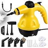 Upgrade Handheld Steam Cleaner for Bed Bugs, KitGody Multi-Surface Steam Cleaner with 13 Pcs Attachments, 30s Fast Heat, 110°C High-Temp, for Mattress, Car Seats, Sofa, Upholstery, Bathroom & Carpets
