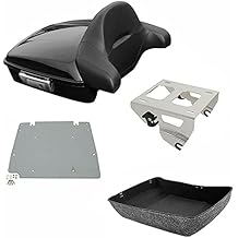 TCMT Chopped Motorcycle Trunk Box Backrest Solo Mount Rack Base Plate Fit For Harley 2014-2025 Touring CVO Road King Road Glide Street Glide Electra Glide Pack