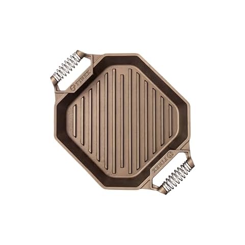 FINEX 12" Cast Iron Grill Pan, Modern Heirloom, Handcrafted in The USA, Pre-Seasoned with Organic Flaxseed Oil Cover