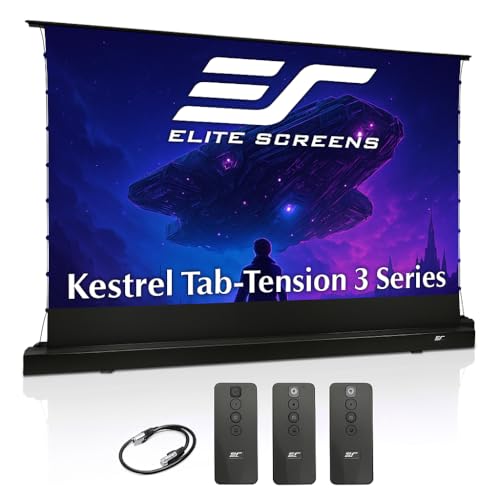 Elite Screens Kestrel Tab-Tension 3 CineWhite, 122 inch 16:9 Aspect