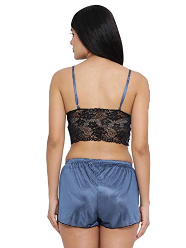 Image of Clovia Women's Bralette with Shorts & Pyjama Set