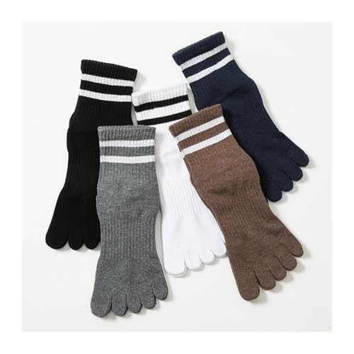Chaussettes à cinq orteils homme en coton épais de qualité supérieure