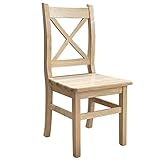 pinterest chaise rotin Non traité k koma Chaise en forme de croix en bois de pin style maison de campagne – Chaise de restaurant en bois massif (non traité)