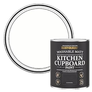 Rust-Oleum White Kitchen Cupboard Paint in Matt Finish - Chalk White 750ml