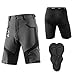ROCKBROS Pantaloncini da Ciclismo Uomo Gel, Pantaloni Corti per Bici MTB Imobottiti, con Fondello 4D, Traspirante Asciugatura Rapida, 2 in 1 Design