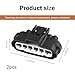 Polcatay 2 PCS Throttle Position Sensor Connector, 6 Pin TPS Waterproof Heat Resistant Pigtail Harness Adapter, Plug and Play Standard Repair Replacement, Compatiable with 90980-11858 (Black)