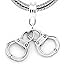 " Handcuffs Charm " Dangle Bead Spacer Pandora For Snake Chain Charm Bracelet