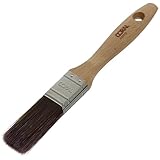 Coral 31711 Aspire - Brocha profesional de corte recto firme de 1 pulgada con perfil plano para un acabado ultra suave y preciso con emulsión comercial o mango de madera FSC brillante
