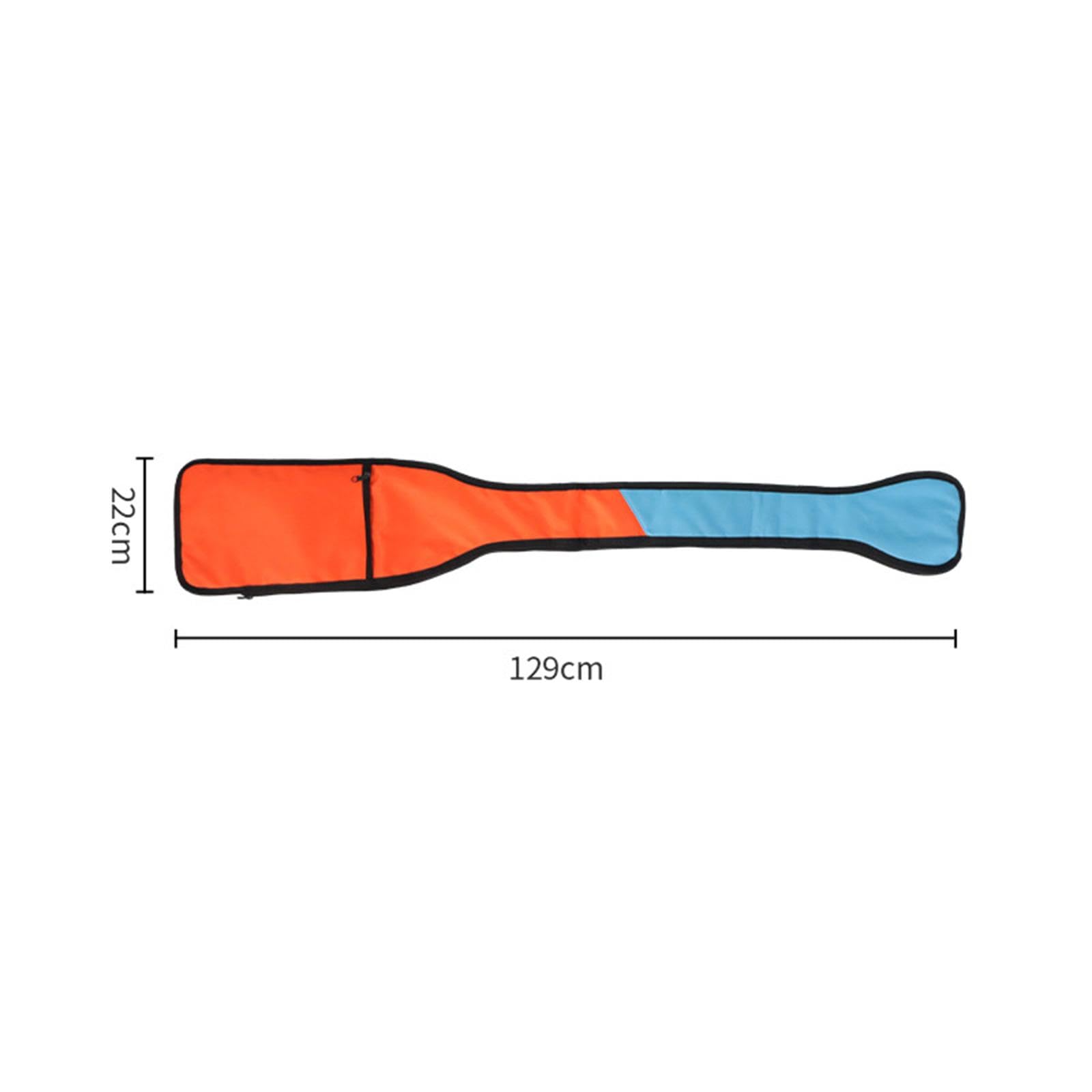 Baoblaze Sac de pagaie pour kayak, paddle avec bandoulière réglable, sac de rangement, sac de pagaie pour surf, rafting en plein air, transport de stockage, bleu orange