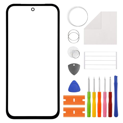 Verre de rechange Google Pixel 8a avec kit outils de réparation OCA 6,1 pouces