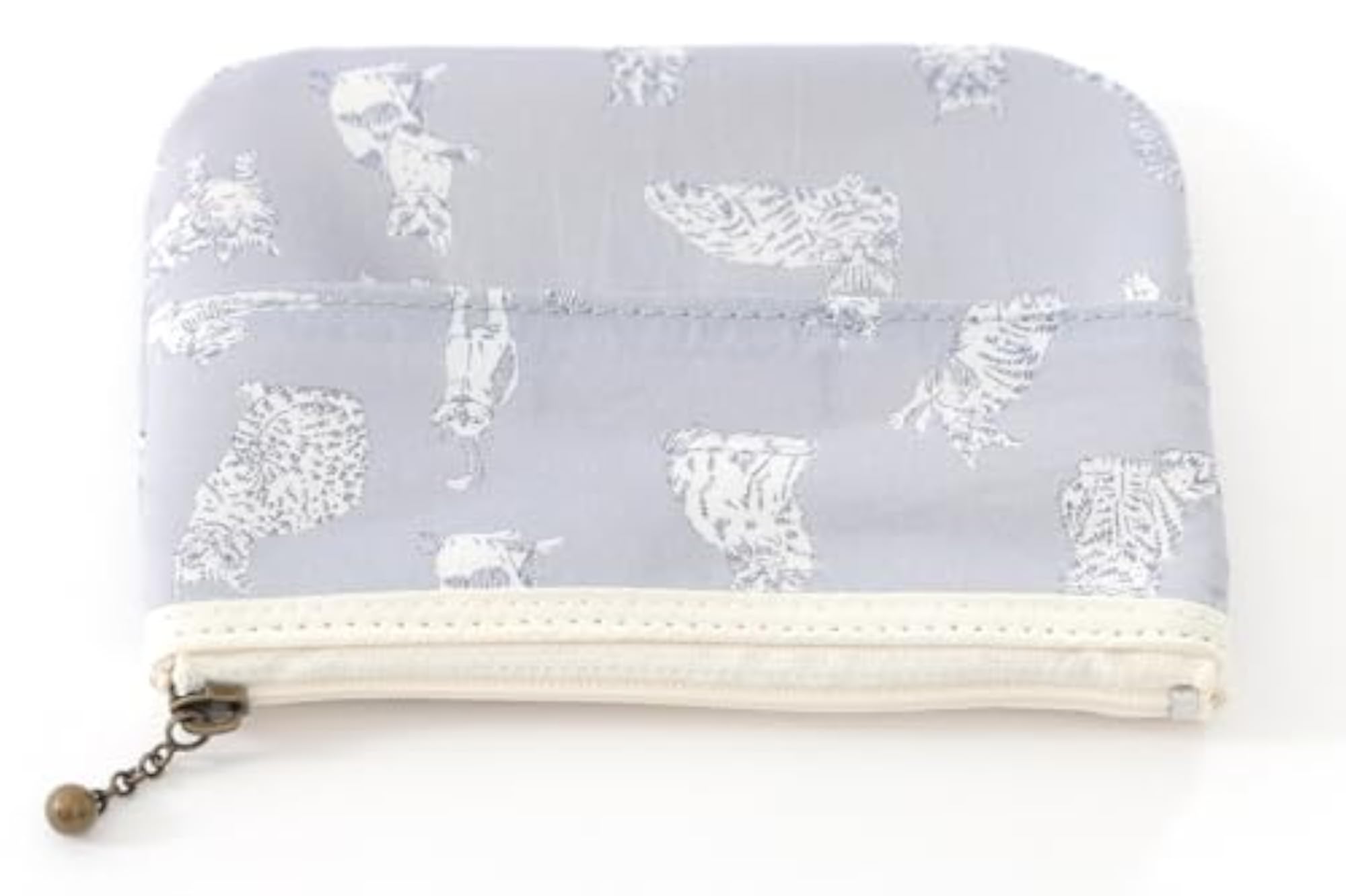 Floret London Tissue Pouch with Liberty Print, Light Gray