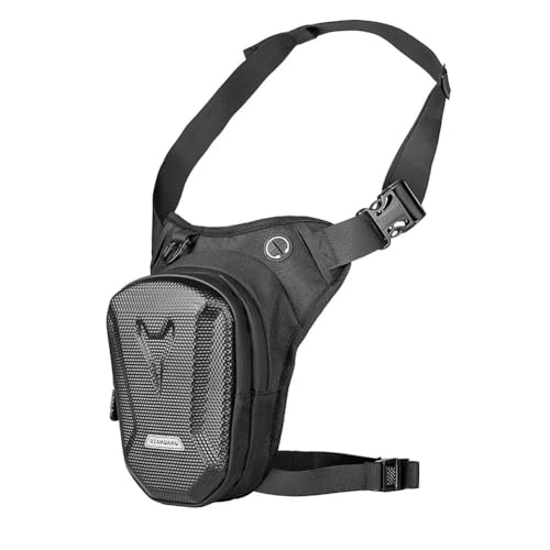 TANGSIYANG Sacoche De Jambe Moto Sac de Moto étanche Grande capacité, Sac de Jambe de Moto, Sac de vélo, Sac de Ceinture de Hanche de Cyclisme de Voyage en Plein air Sacoche Jambe Moto