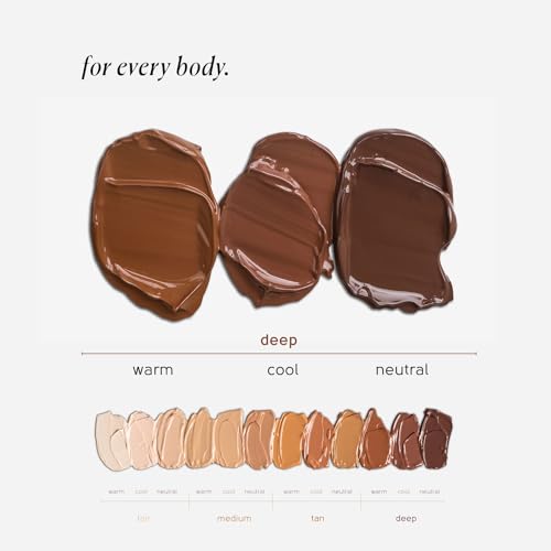 Tinge Tint Body Makeup, Lasts Up to 48 Hours, Medium Coverage Cream With Amino Acids, Hyaluronic Acid & Lysine, Semi Matte Finish, Water & Transfer Resistant, Vegan, 3.38 Fl Oz Tube - Deep Cool - Image 3