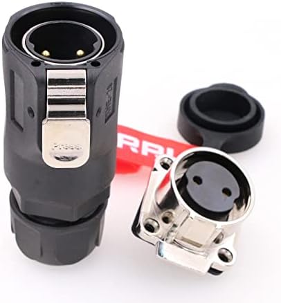 DRRI XHE28 Series 2pin Waterproof Connector IP65/ IP67 Quick-Connect 30A 308V Male and Female RV Solar Port Connector (2-Pin 30A 380V)
