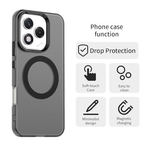 Coque Honor 400 Lite compatible Magsafe magnétique antichoc solide noire