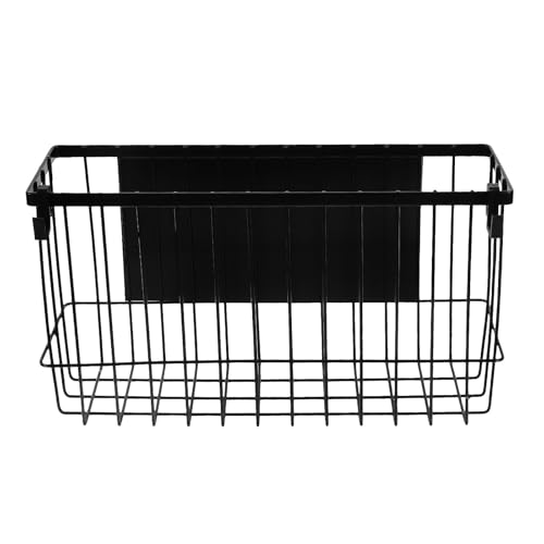 MAGICLULU Estante Magnético Organizador Resistente para Cocina de Hierro Negro para Almacenamiento y Orden Refrigerador, Adecuado para Latas y Especias