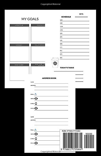 The Habit System Planner / Setting Daily Organization / Address Book / Coffee Planner: Your Personal Habit System Planner / Time Management And Hit Your Goals image 2