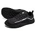 HOBIBEAR Zero Drop Barefoot Shoes|Trail Running Sneakers for Women Men|Wide Toe Box Fashion Walking Shoes(Black, Women 14/Men 13)