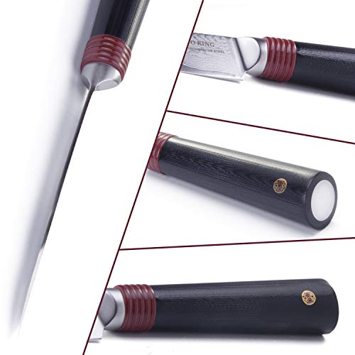 TUO Damascus Paring Knife 3.5 inch (Kitchen Peeling Knives or Parer