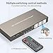 HDMI Multiviewer 4x1 4 Port Multi-Picture Seamless Switch 4 Input 1 Output Split Screen TV, Support 4K@30Hz 1080P60Hz Applicable to Display Multiple Signal Sources on The Same Monitor