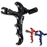 Bow Release 360° Rotatable Thumb Release 4 Fingers (Pure Black)