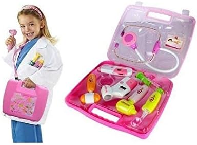 TeeniTiny Battery Operated Doctor's Kit Play Set for Kids with Light Sound Effects (Colour Pink/Blue Based on Availability)