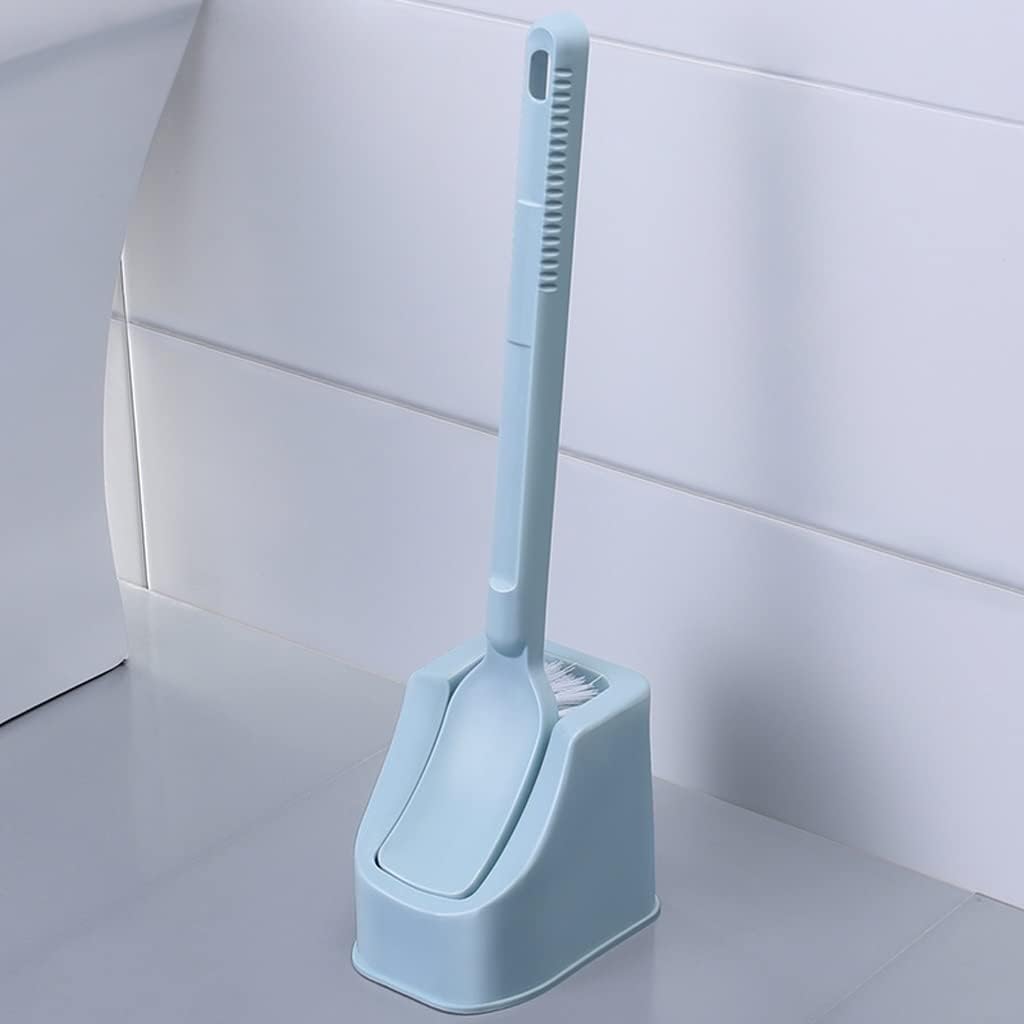 Toilet Brush Holder Toilet Brush Holder Household Floor Toilet Bowl Brush Bathroom Long Handle Toilet Cleaning Brush 360° No Dead end Toilet Brush Cleaning Brushs Set Toilet Brush Holders(B)