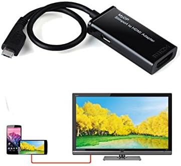 Professional SlimPort HDMI Adapter for LG G Pad 8.3 Tablet! Connect while charging to any HDMI TV, HDMI Monitor, HDMI Projectors, or any HDMI Enabled device. (Black)