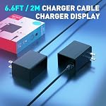 Switch Charger for Nintendo,39W AC Power Supply Adapter Compatible Switch Lite OLED/Steam Deck,Fast Nintendo Charging Output 15V2.6A,Support Steam Deck TV Dock Mode with 6.6FT Type-C Power Cord Cable