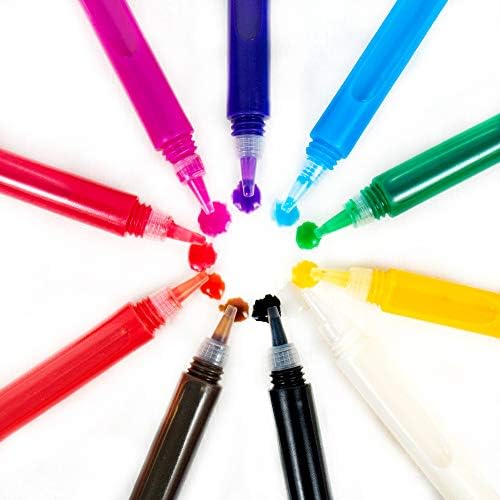Made By Me Horizon Group USA Suncatcher Paint Pens 10 Pack, 10mL Nontoxic Suncatcher Paint Pens, Create Your Own Window Art, Window Art Paint Refill, Paint Projects, Suncatchers Sold Separately
